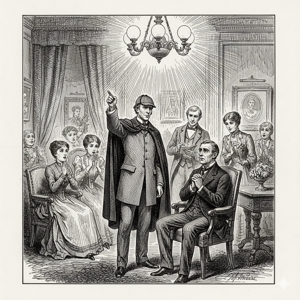 Holmes reveals the culprit